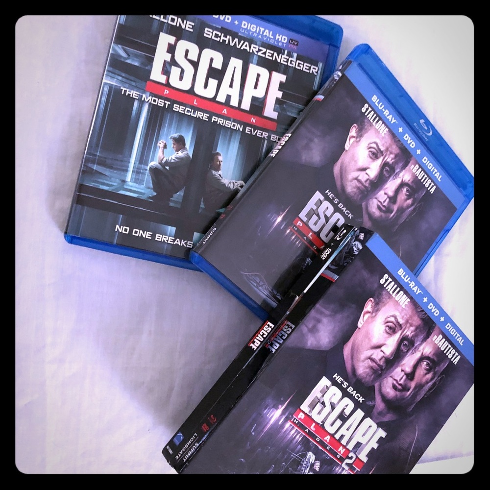 Blue ray and DVD 2019   Escape #1 and #2